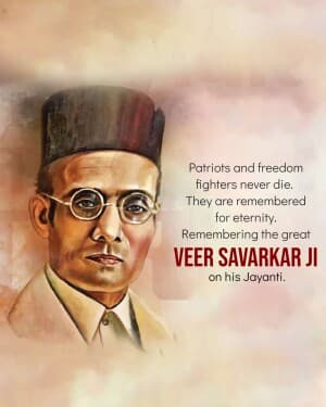 Vinayak Damodar Savarkar Jayanti event poster