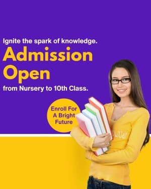 Admission Open poster