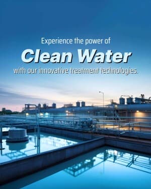 Water & waste water treatment poster