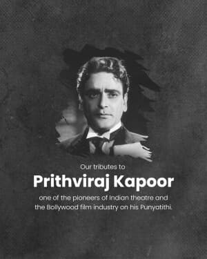 Prithviraj Kapoor Punyatithi event poster