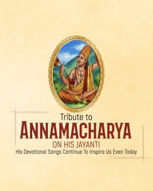 Annamacharya Jayanti event poster