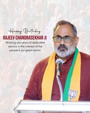 Rajeev Chandrasekhar Birthday post