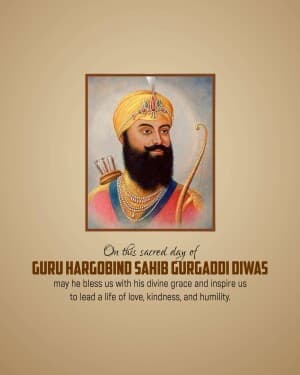 Guru Hargobind Sahib Gurgaddi Diwas post