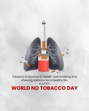 World No Tobacco Day poster