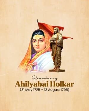 Ahilyabai Holkar Jayanti banner