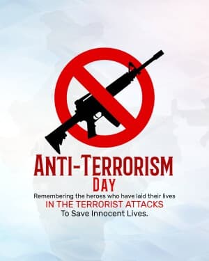 Anti-Terrorism Day event poster