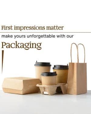 Packaging promotional template