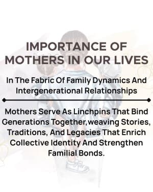 Importance of Mothers in Our Lives banner