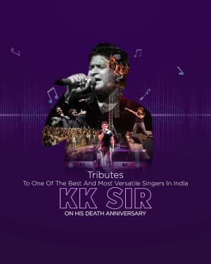 KK Death Anniversary poster