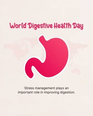 World Digestive Health Day event poster