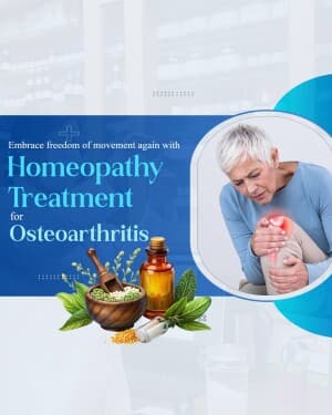 Homeopathy promotional template