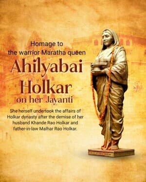 Ahilyabai Holkar Jayanti post