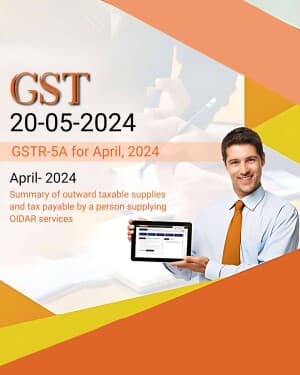 GST promotional template