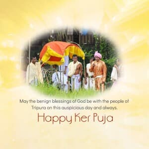 Ker Puja event advertisement