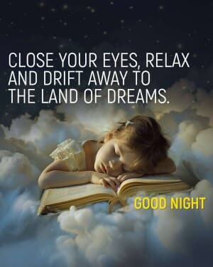 Good Night marketing poster
