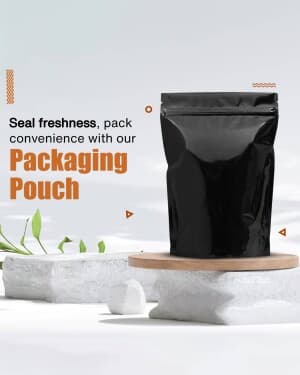 Packaging promotional poster