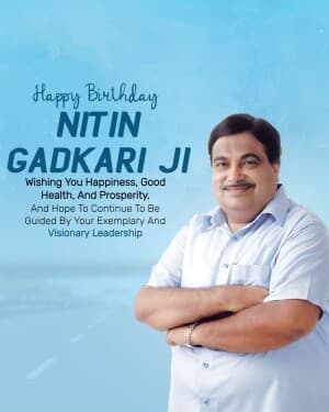 Nitin Gadkari Birthday post