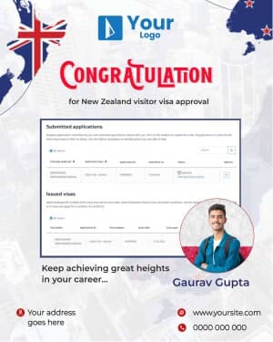 Congratulations Visa Approved whatsapp status template