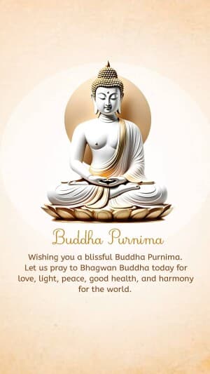 Insta story - Buddha Purnima event poster
