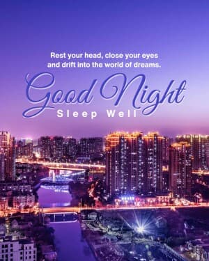 Good Night Instagram banner