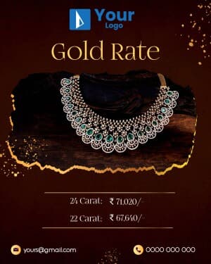 Gold Rate ad template