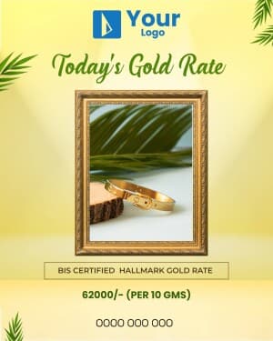Gold Rate marketing flyer