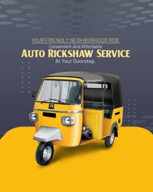 Taxi Service promotional template