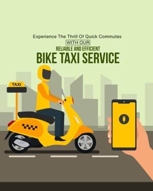 Taxi Service promotional poster