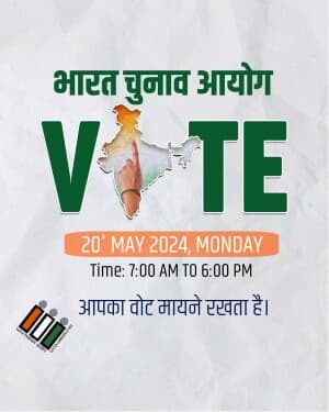Vote India Instagram banner