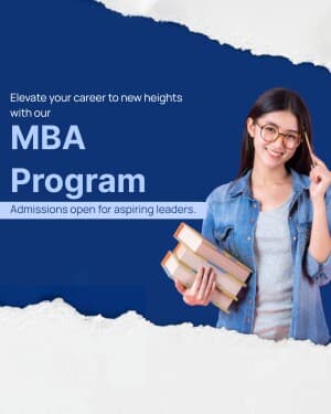 Undergraduate college business flyer