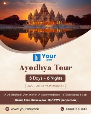 Tourism Places Templates poster Maker