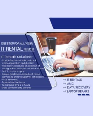 Laptop Repairing Services business flyer