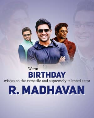 R. Madhavan Birthday image
