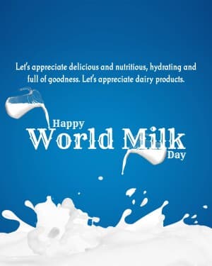 World Milk Day graphic