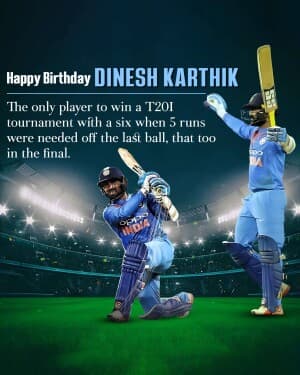 Dinesh Karthik Birthday video