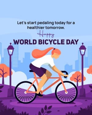 World Bicycle Day poster