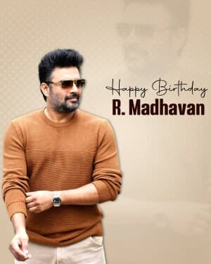 R. Madhavan Birthday graphic