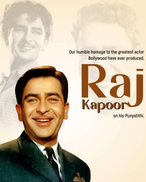 Raj Kapoor Punyatithi graphic