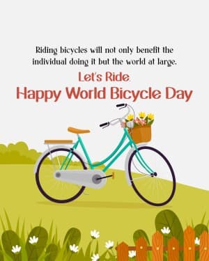 World Bicycle Day banner