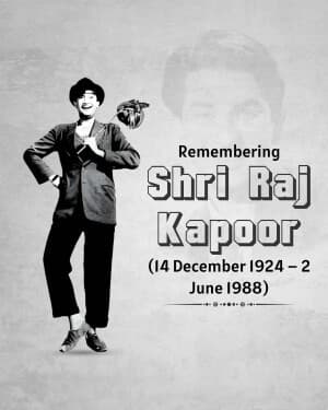 Raj Kapoor Punyatithi illustration