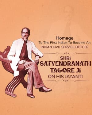 Satyendranath Tagore  Jayanti video