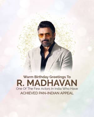 R. Madhavan Birthday flyer