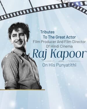 Raj Kapoor Punyatithi event poster