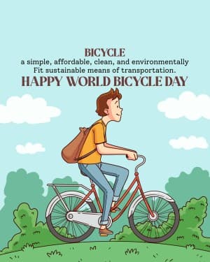 World Bicycle Day event poster