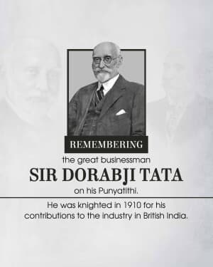 Dorabji Tata Punyatithi banner