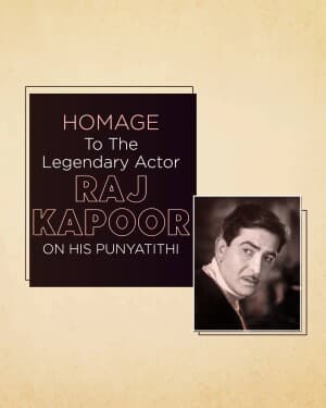 Raj Kapoor Punyatithi poster