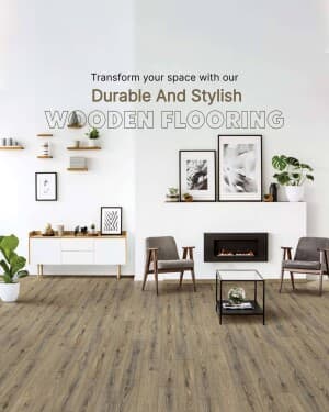 Wooden Flooring promotional poster