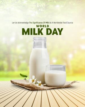 World Milk Day poster
