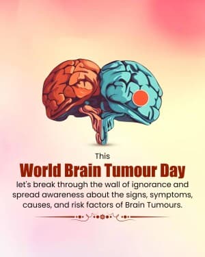 World Brain Tumour Day event poster