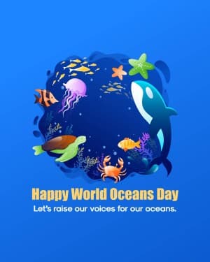 World Oceans Day flyer